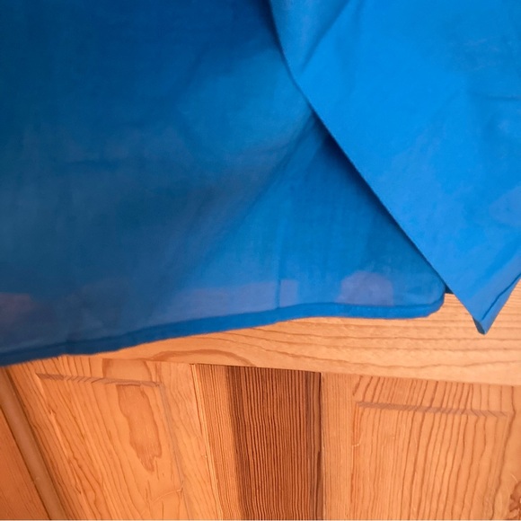 GAP Fit & Flare Lined, Cotton, Sleeveless Dress with Pockets! Size: 2, Blue - Picture 3 of 5